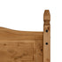 Corona 4FT6 Bed High Foot End - Distressed Waxed Pine